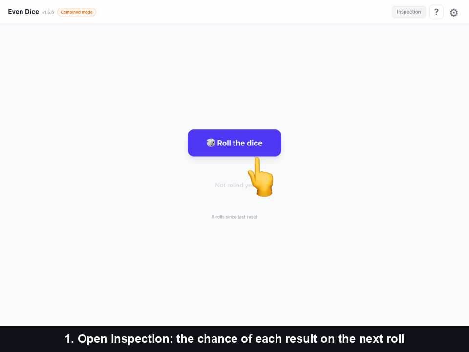 even-dice-app demo